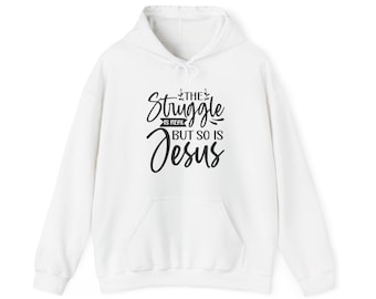 Sudadera con capucha de Jesús cristiano / Sudadera con escritura de fe cristiana
