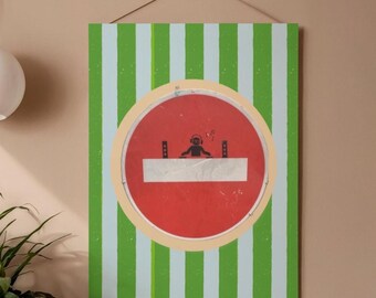 Póster vintage de calle italiana con impresión artística para pared