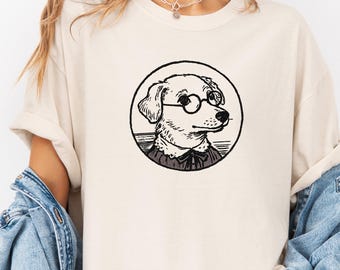 Librarian Gifts Book T-shirt Dogs and Books Dogs Reading Books T-Shirt: Book Lover Gift Book Lover Gift Dog Lover Shirt Reader T-Shirt