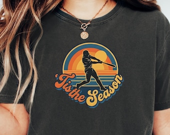 Game Day Baseball Shirt Baseball Mom Shirt Retro Sports Fan Shirt Vintage Graphic Tis the Season Shirt Baseball Gift Shirt Baseball Mom Gift