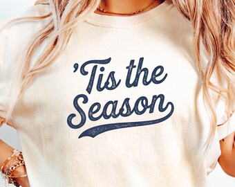 Game Day Baseball Shirt Vintage Graphic Retro Sports Fan Shirt Baseball Gift Shirt Baseball Mom Gift Tis the Season Shirt