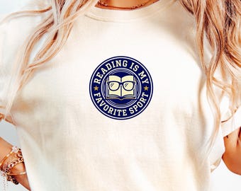 Reading Is My Favorite Sport Comfort Colors Shirt Book Lover T Shirt Bookish shirt Book lover gift Vintage Reading Sweatshirt