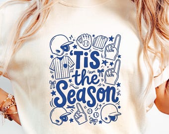 Baseball Mom Shirt Baseball Mom Gift Vintage Graphic Baseball Gift Shirt Tis The Season sweatshirt Retro Sports Fan Shirt