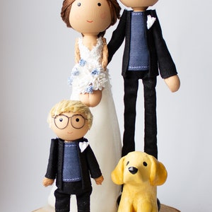 Hochzeitsfiguren mit Haustieren , sie werden personalisiert und individuell für dich angefertigt.
