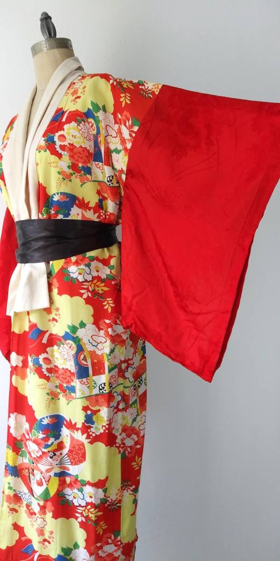Colorful Summer Nagajuban Kimono - image 7