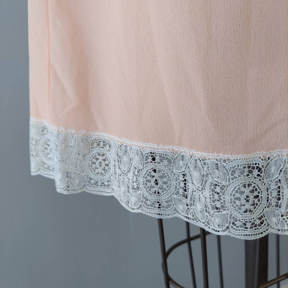 Sheer Pale Orange Short Nightgown - Small - image 6