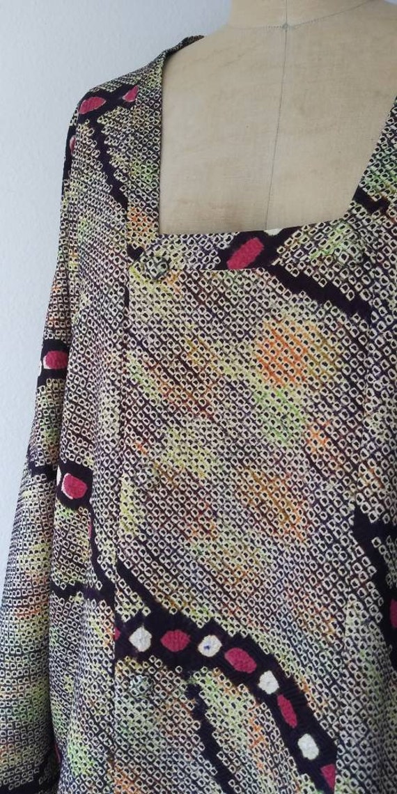 Colorful Shibori Michiyuki - Travel Coat - image 8