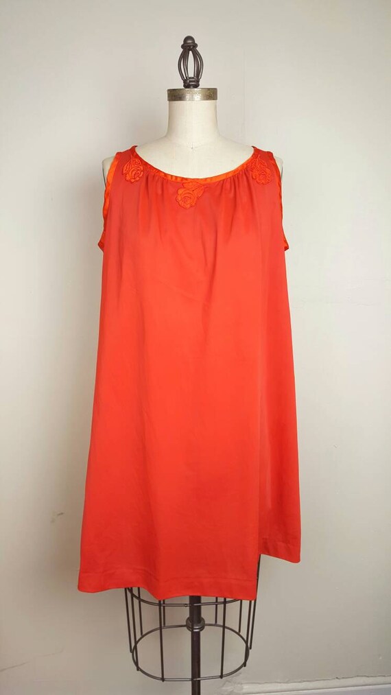 Pumpkin Orange Petite Night Gown by Gossard Artem… - image 2