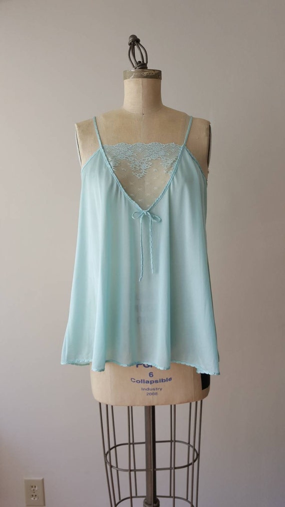 René Light Blue Flowy Cami - Small