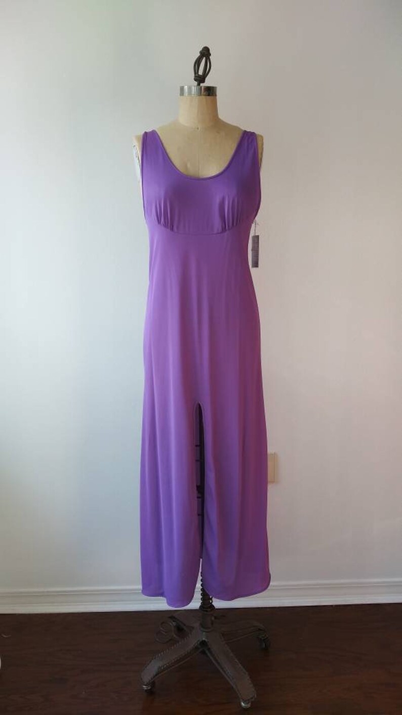 60s Aristocraft Purple Long Slip Dress SM