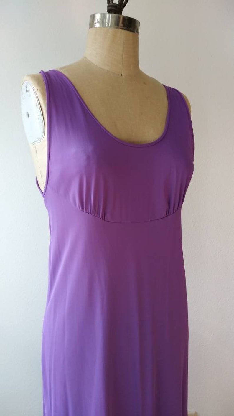 60s Aristocraft Purple Long Slip Dress SM
