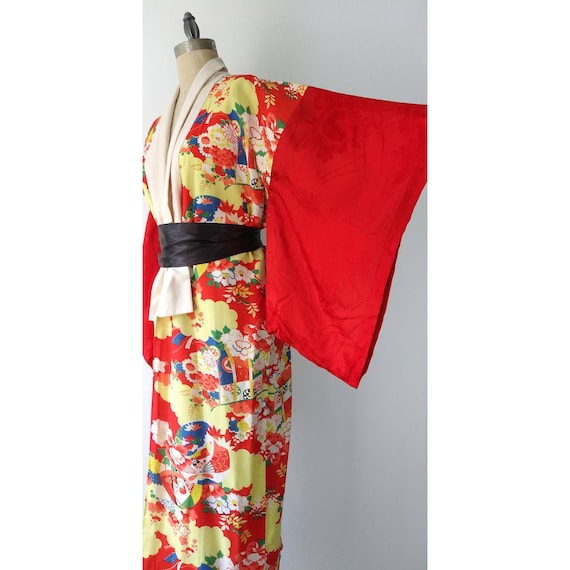 Colorful Summer Nagajuban Kimono - image 1