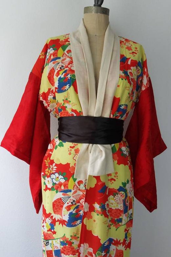 Colorful Summer Nagajuban Kimono - image 6