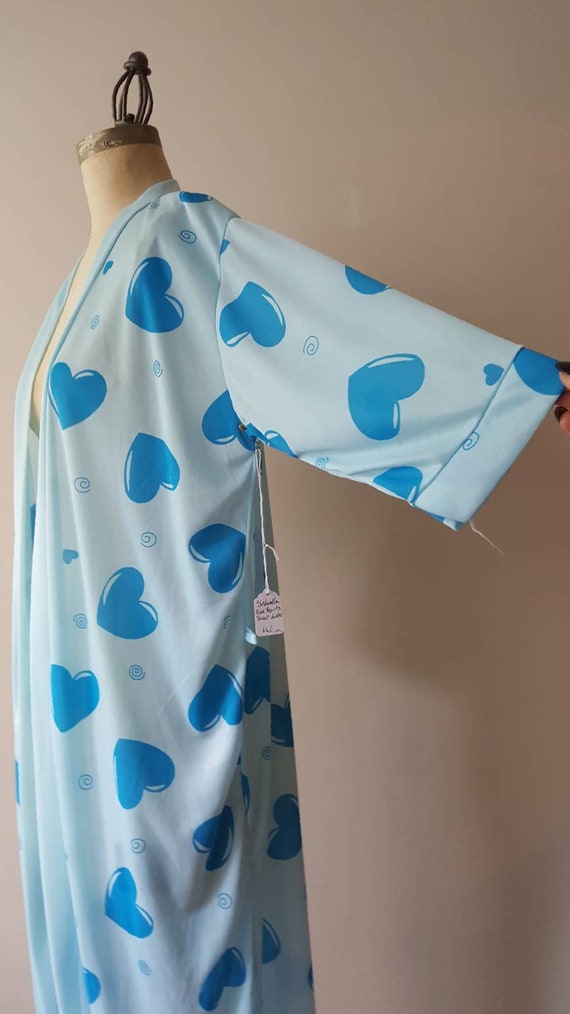 Sindrella Blue Heart Short Robe - Medium - image 2