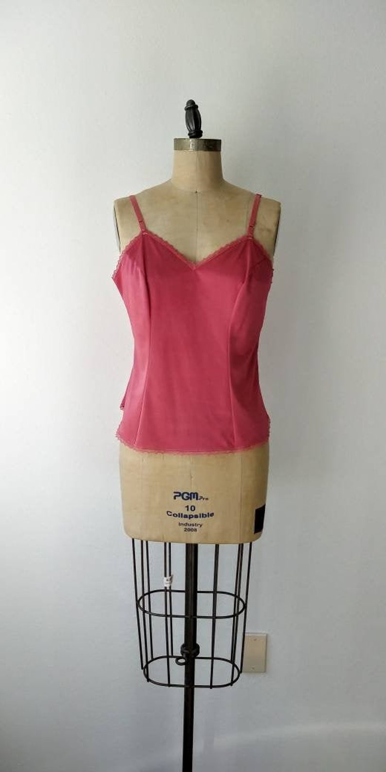 Deep Pink Camisole by Vanity Fair 38 - Etsy