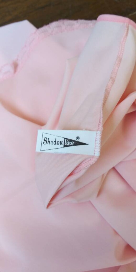 Pastel Pink Short Nightgown with Peter Pan Collar… - image 6