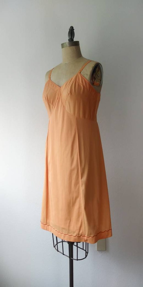 Orange Sherbet Full Slip - 36 Bust - image 4