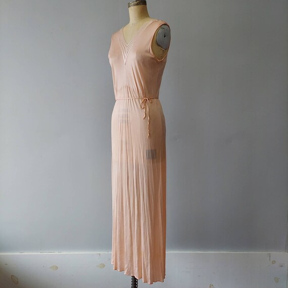 Peachy Pinks 40s Long Nightgown