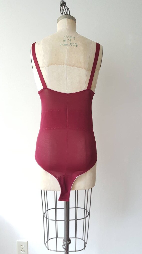 Dark Red Suspender Body Shaper - 36 - image 3
