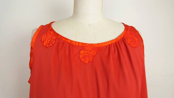 Pumpkin Orange Petite Night Gown by Gossard Artem… - image 3