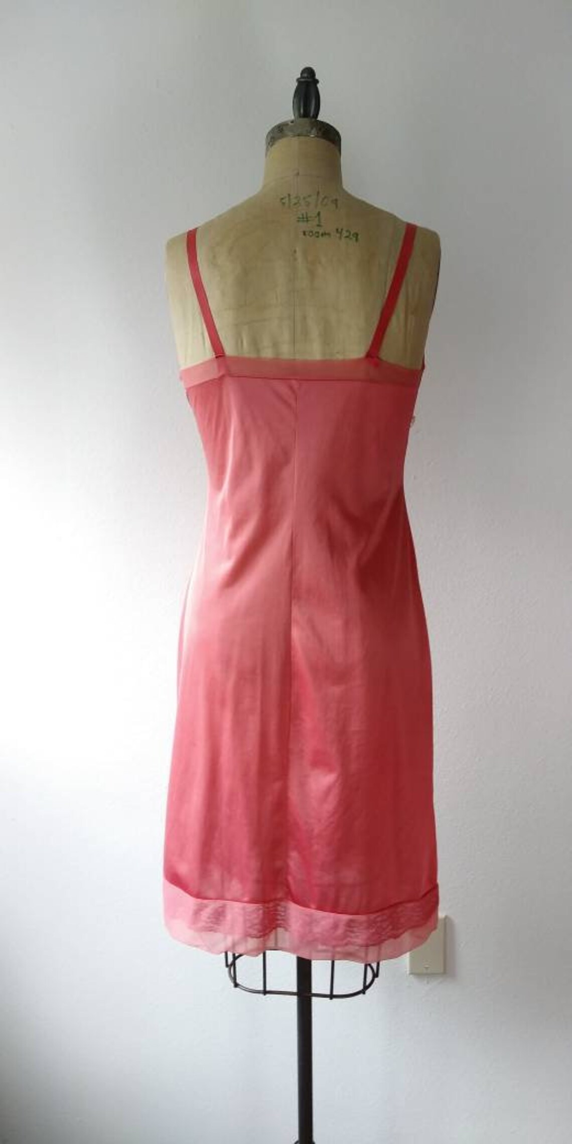 Hot Melon Pink Full Slip by Movie Star 36 Bust Etsy