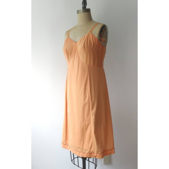 Orange Sherbet Full Slip - 36 Bust - image 1