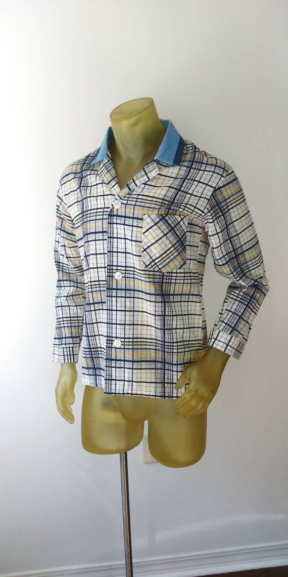 Blue Plaid Long Sleeve Sleep Shirt by JCPenney - image 3