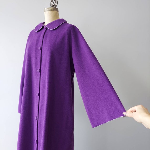 Long Purple House Coat by Vassarette - image 5