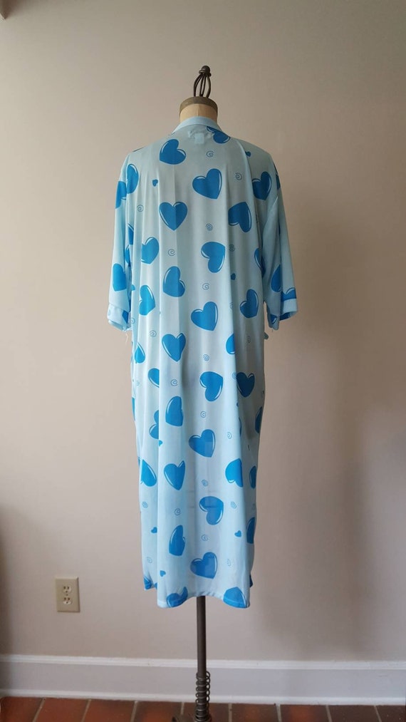 Sindrella Blue Heart Short Robe - Medium - image 3