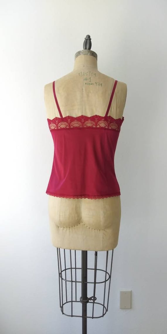 Cranberry Red Camisole - 34 Bust - image 3