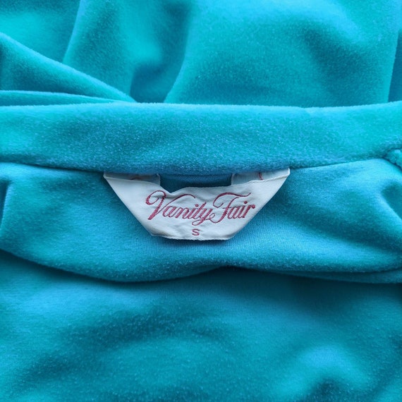 Light Blue Zip Up Fleece Day Robe by Vanity Fair … - image 6