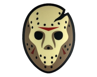 Voorhees hockey mask sticker | Friday The 13th horror movie funny Jason