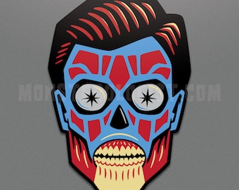 ゼイリブ エイリアンヘッド映画モンスターステッカー | ゼイリブ | ポップカルチャー |