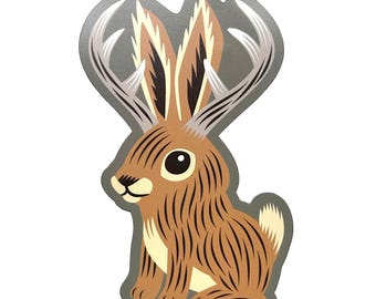 Jackalope Cute magnet | Jackalope | Cryptozoology |