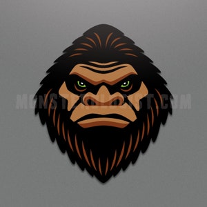 Sasquatch Head cryptozoology sticker | Bigfoot | cryptozoology | Bigfoot Sasquatch cryptid