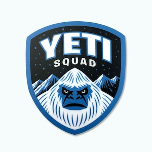Yeti Squad Die-Cut Sticker | Yeti | cryptozoology | Bigfoot Sasquatch cryptid