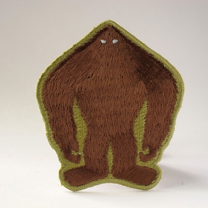 Sasquatch silhouette embroidered patch | Bigfoot | cryptozoology | Bigfoot Sasquatch cryptid