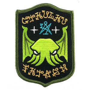 Geborduurde Cthulhu Fhtagn-patch | Cthulhu | Lovecraft |