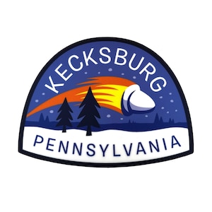 Kecksburg, Pennsylvania Travel Sticker | Alien & UFO | cryptozoology | UFO alien UAP flying saucer