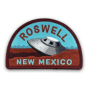 Roswell, New Mexico Travel Patch | Alien & UFO | cryptozoology | UFO alien UAP flying saucer