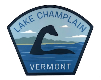 Lake Champlain, Vermont Travel Sticker | Champ | cryptozoology | cryptid cryptozoology monster