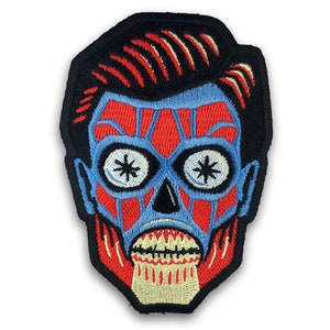 They Live alien head embroidered patch | movie monster | John Carpenter