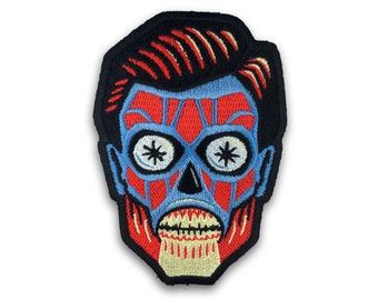 They Live alien head patch | They Live | pop culture |