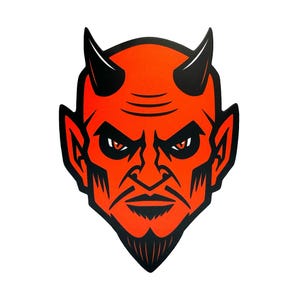 Pegatina de cabeza de diablo / Diablo / /