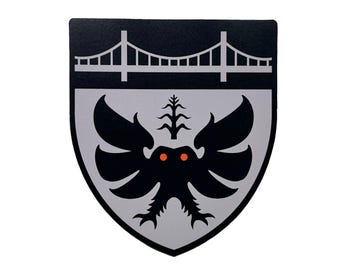 Mothman Heraldic magnet | Mothman | Cryptozoology |