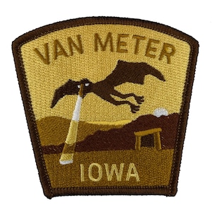Van Meter, Iowa Travel Patch | Van Meter Visitor | cryptozoology | cryptid cryptozoology monster