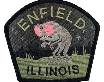 Enfield, Illinois Travel Patch | Enfield Horror | cryptozoology | cryptid cryptozoology monster