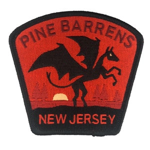 Pine Barrens, New Jersey Travel Patch | Jersey Devil | cryptozoology | cryptid