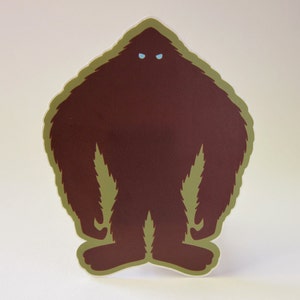 Sasquatch Silhouette Die-Cut Sticker | Bigfoot | cryptozoology | Bigfoot Sasquatch cryptid