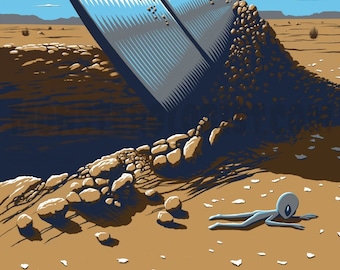 Roswell, New Mexico UFO Crash Travel Poster 11x17 Art Print - Etsy
